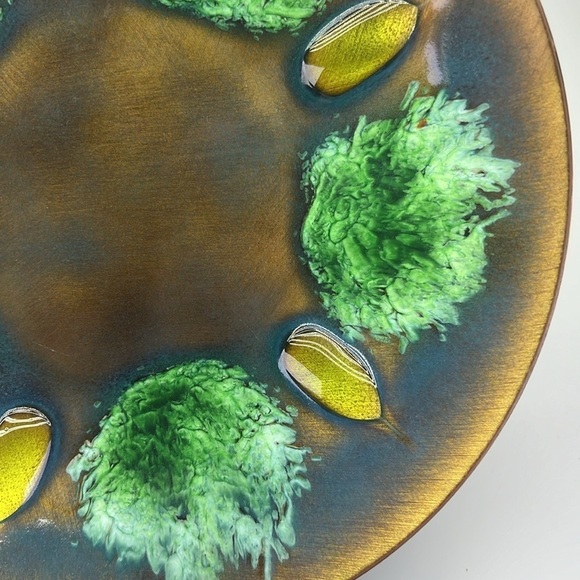 Vintage Edwards Star Enamel on Copper Bowl - Picture 8 of 10